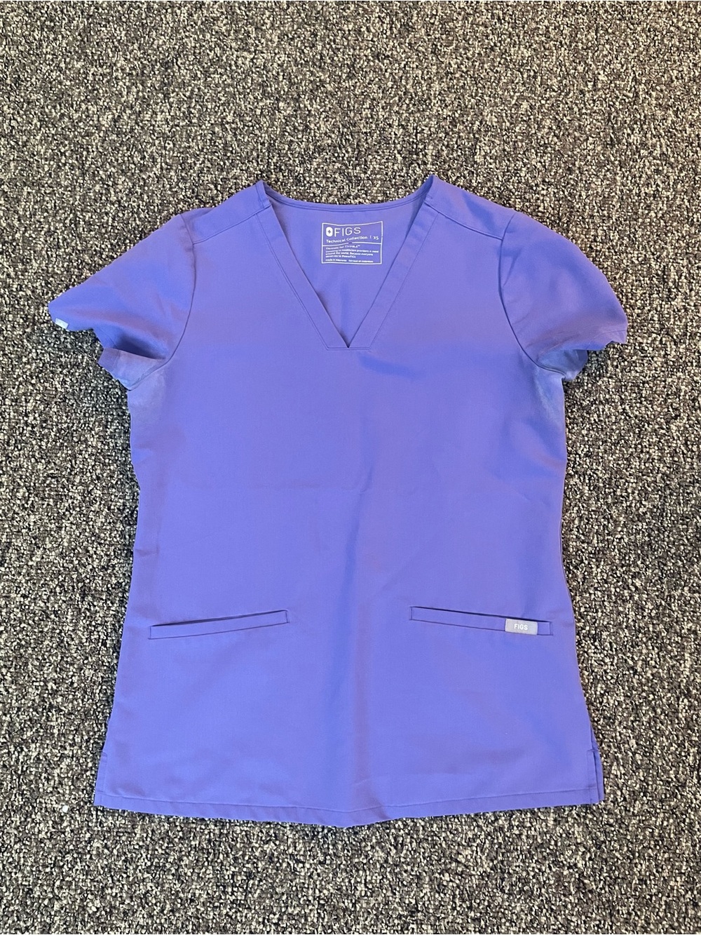 Figs Woman’s Casma Scrub Top Amethyst